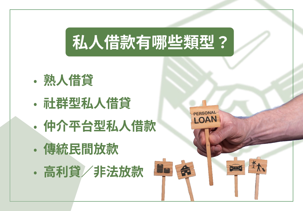 私人借款有哪些類型?