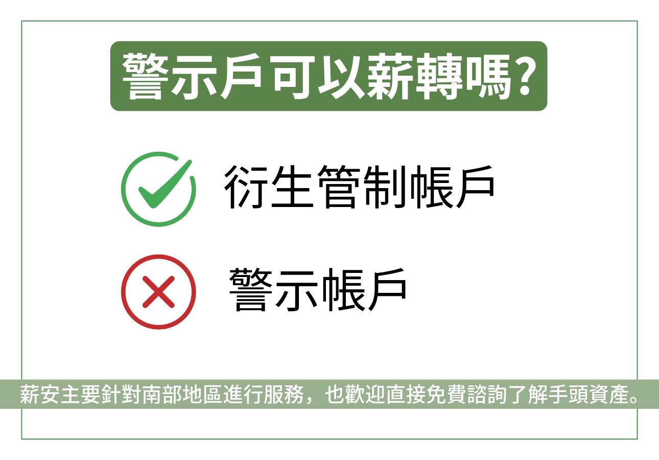 警示戶薪轉沒問題嗎?