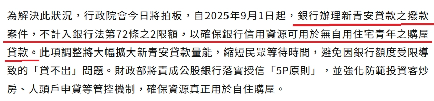 行政院今將拍板新青安排除72-2限制