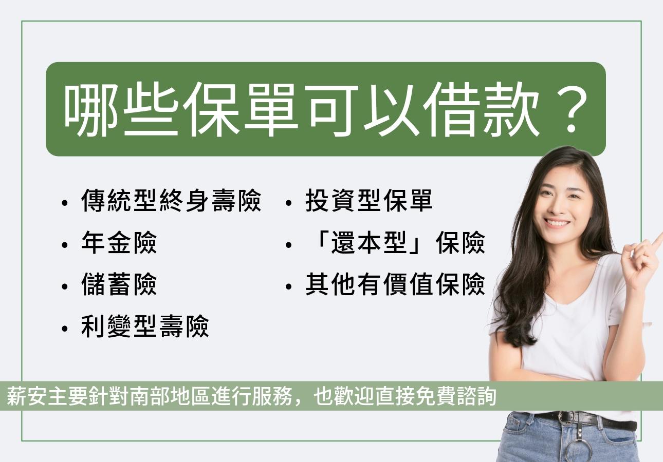 介紹可以借款的保單種類