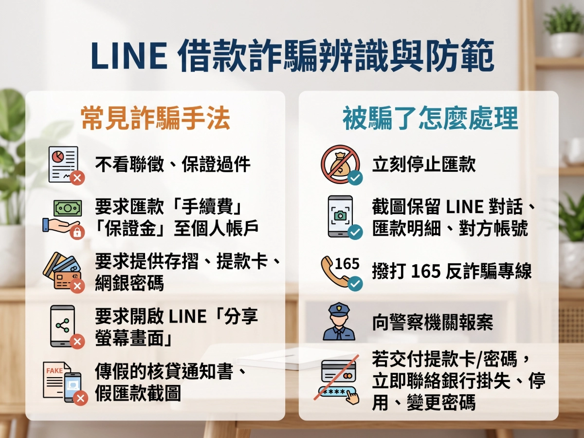 LINE 借款詐騙辨識與防範