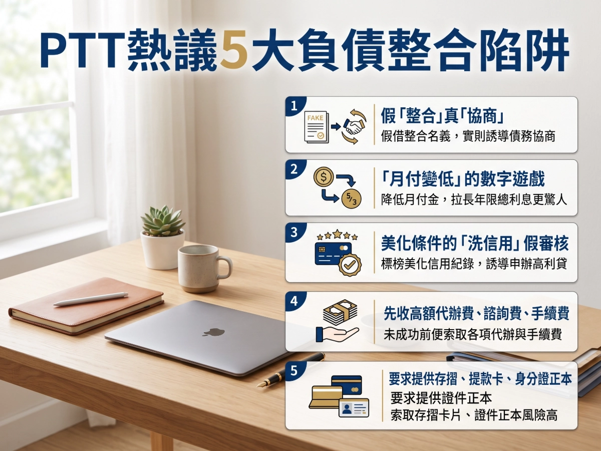 PTT熱議5大負債整合陷阱