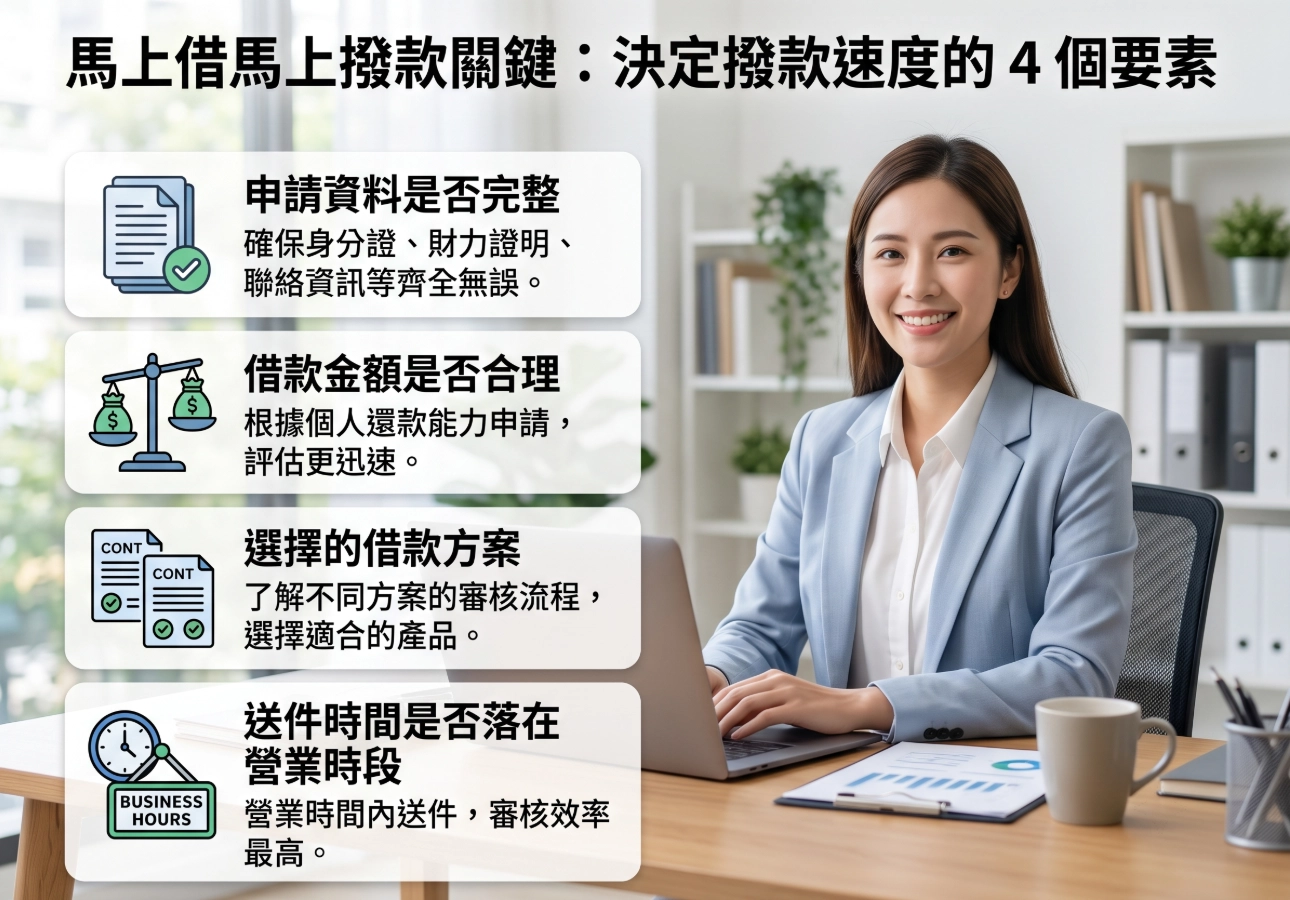 四個馬上借馬上撥款關鍵