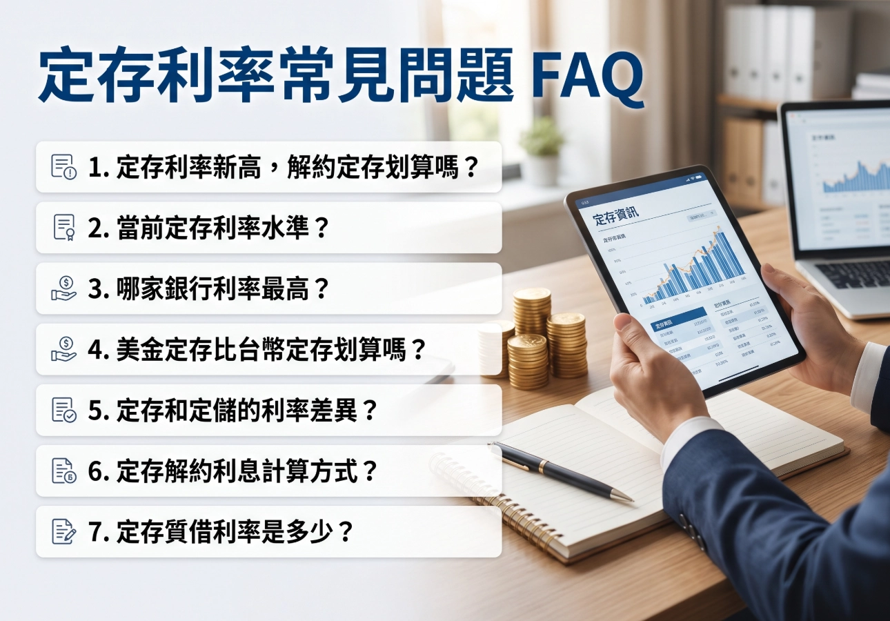定存利率常見問題 FAQ