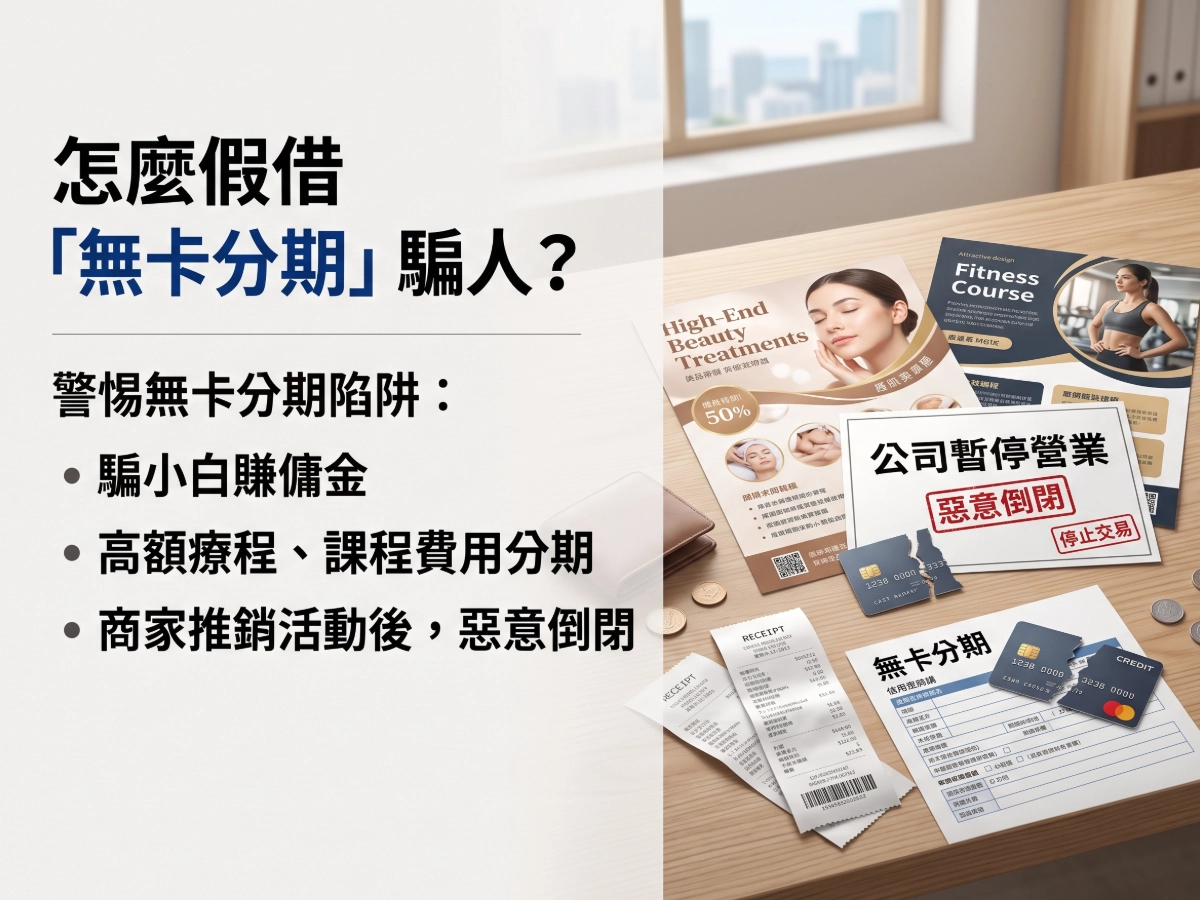 怎麼假借「無卡分期」騙人?常見無卡分期詐騙手法