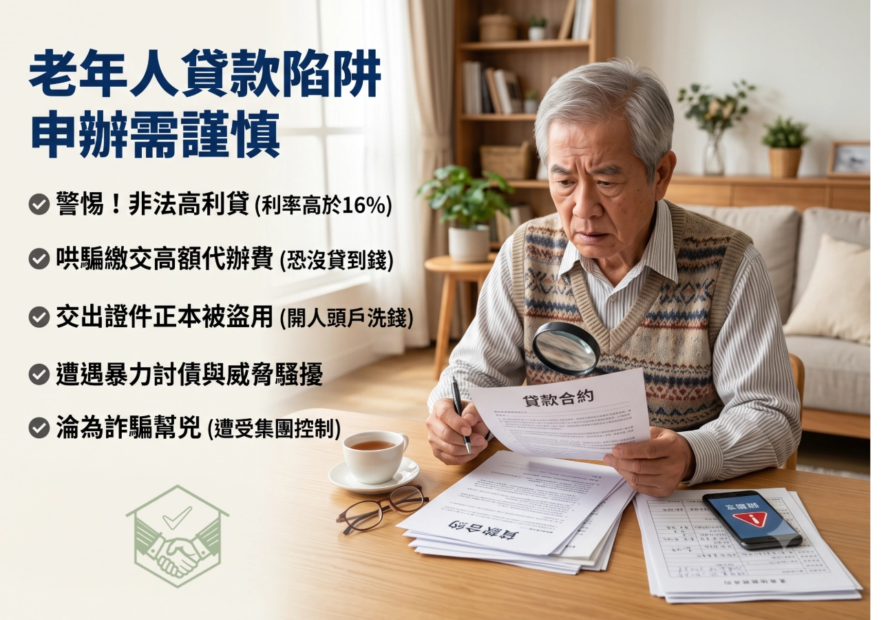 老年人貸款陷阱 申辦須謹慎