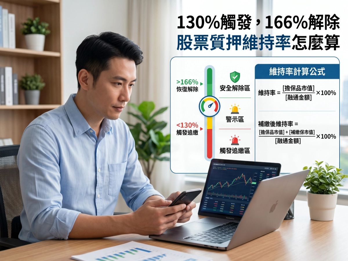 股票質押維持率怎麼算