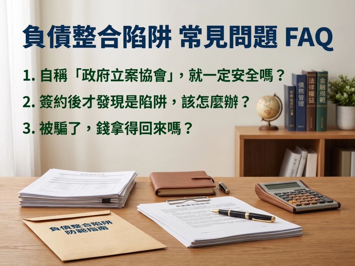 負債整合陷阱常見問題FAQ