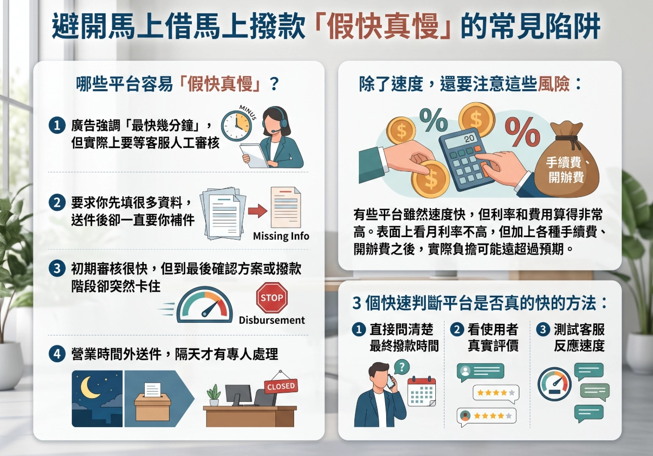 避開馬上借馬上撥款「假快真慢」的常見陷阱